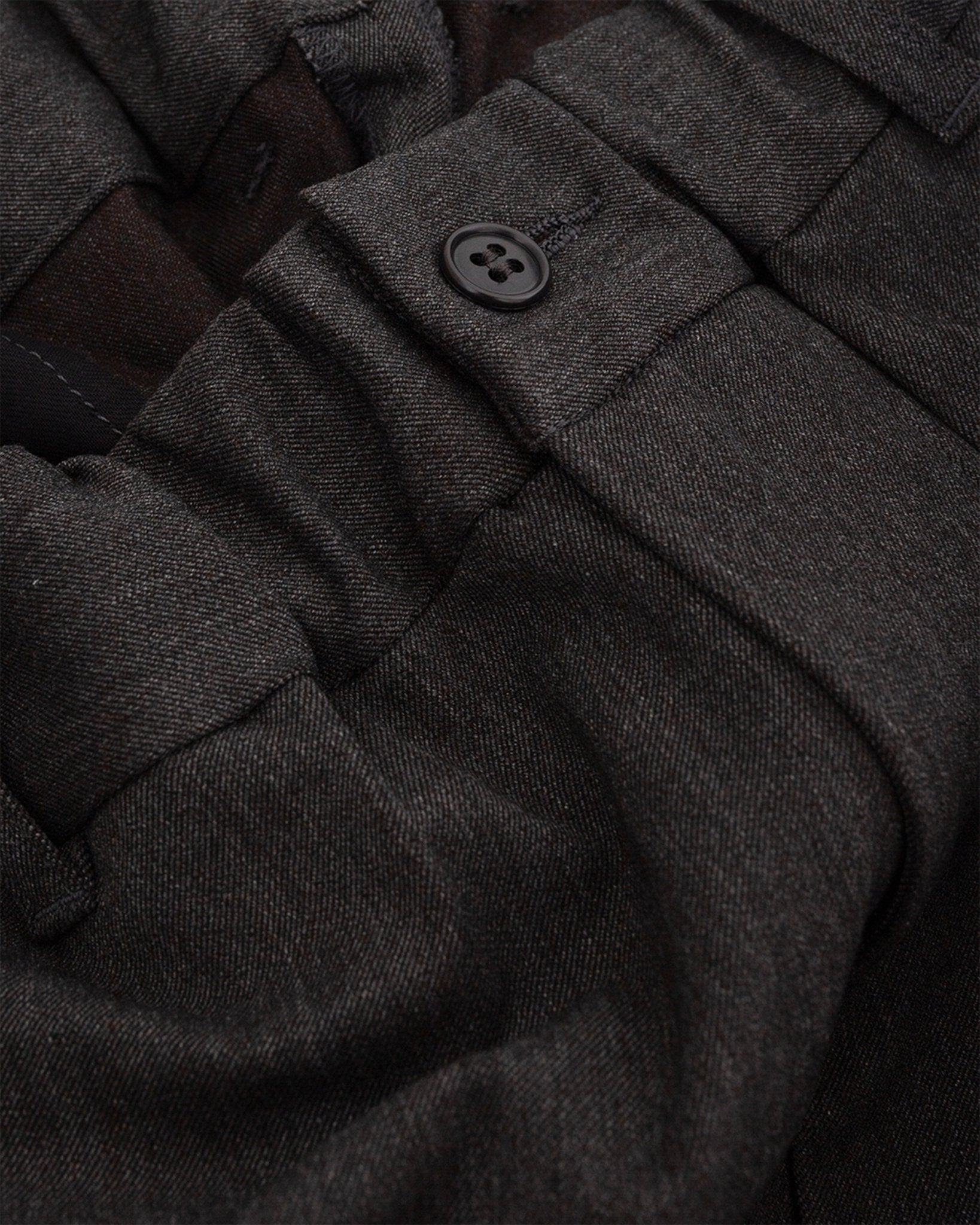 Twill Stretch Tapered Easy Pants Charcoal - SAGE DE CRET