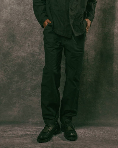 Twill Stretch Tapered Easy Pants FW Black - SAGE DE CRET