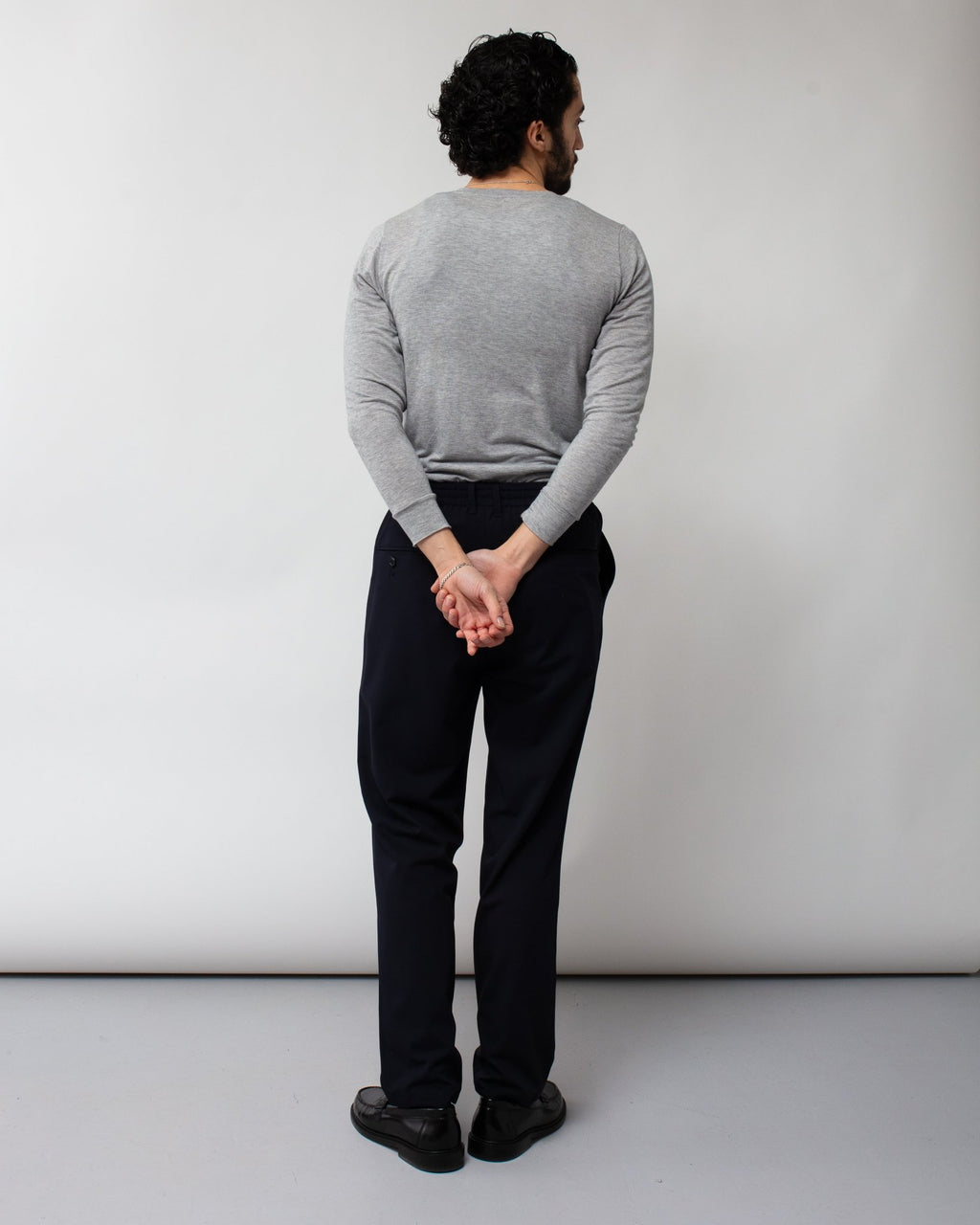 Twill Tapered Easy Pant Navy - SAGE DE CRET