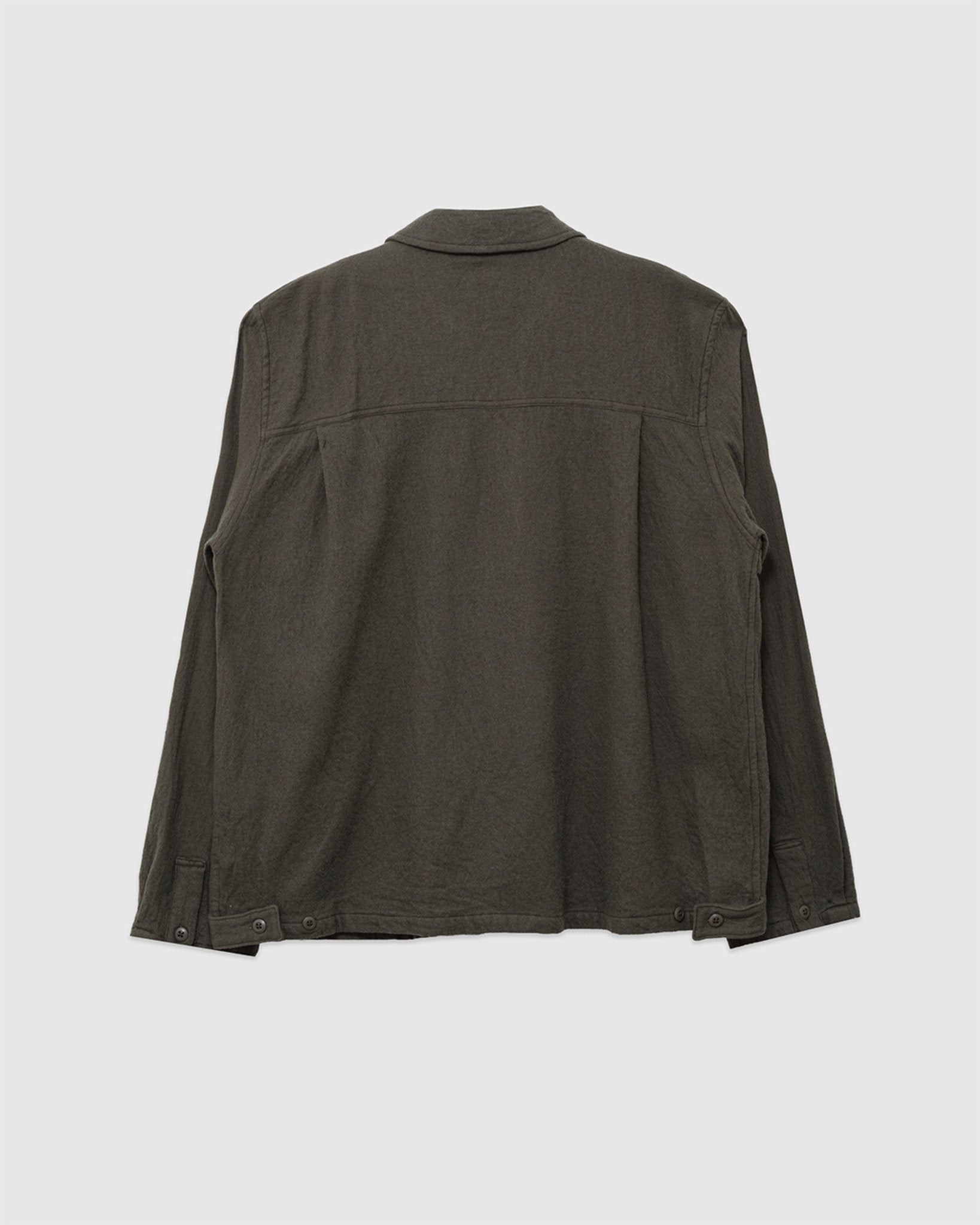 Washed Twill Shirt Jacket Olive - SAGE DE CRET