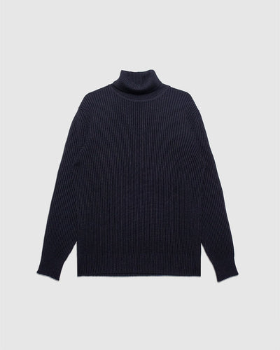 Fender-l Sweater - Navy Blue - SNS HERNING