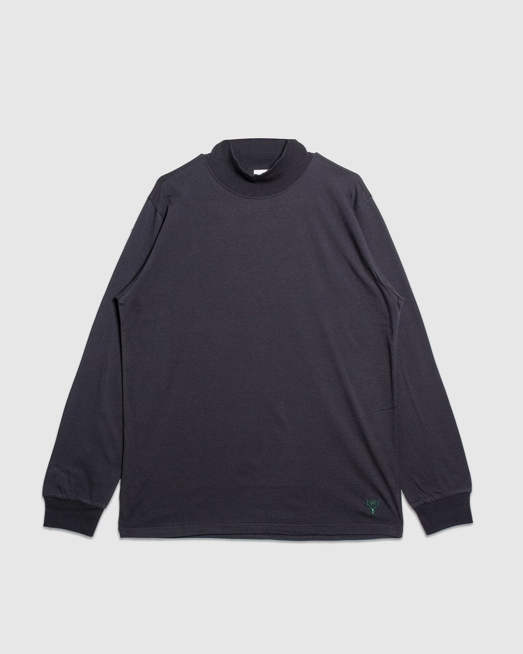 Cordura Jersey L/S Mock Neck Tee - Black - SOUTH2 WEST8