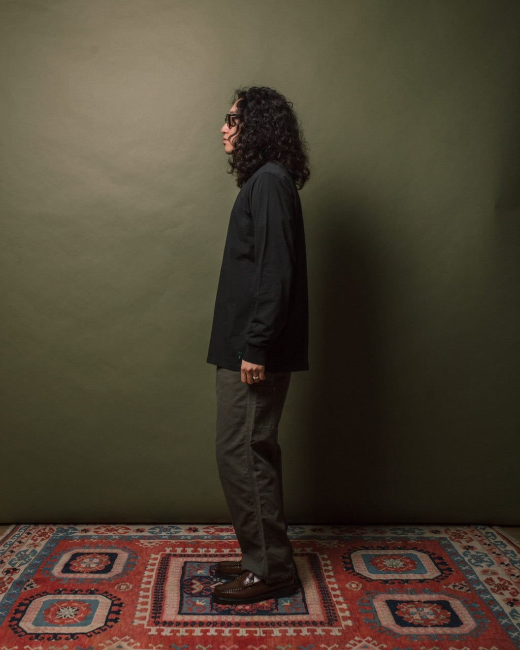 Cordura Jersey L/S Mock Neck Tee - Black - SOUTH2 WEST8
