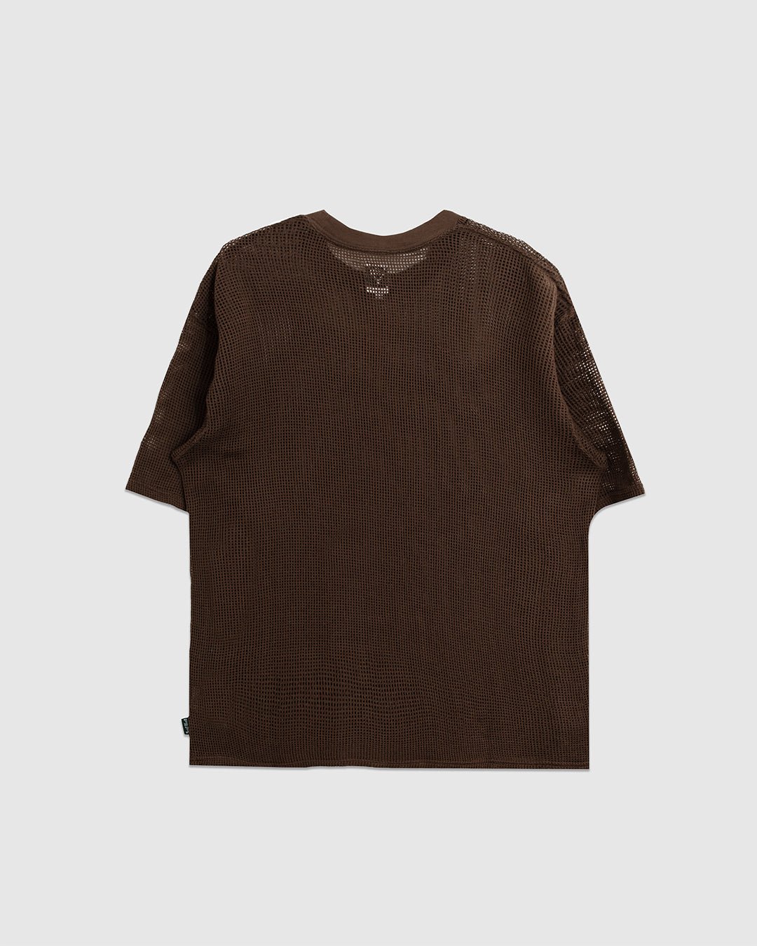 Crew Neck Tee Cotton Mesh Olive - SOUTH2 WEST8