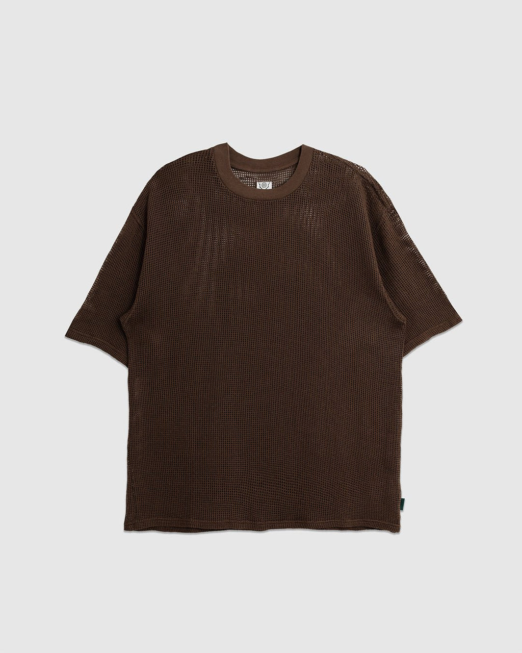 Crew Neck Tee Cotton Mesh Olive - SOUTH2 WEST8