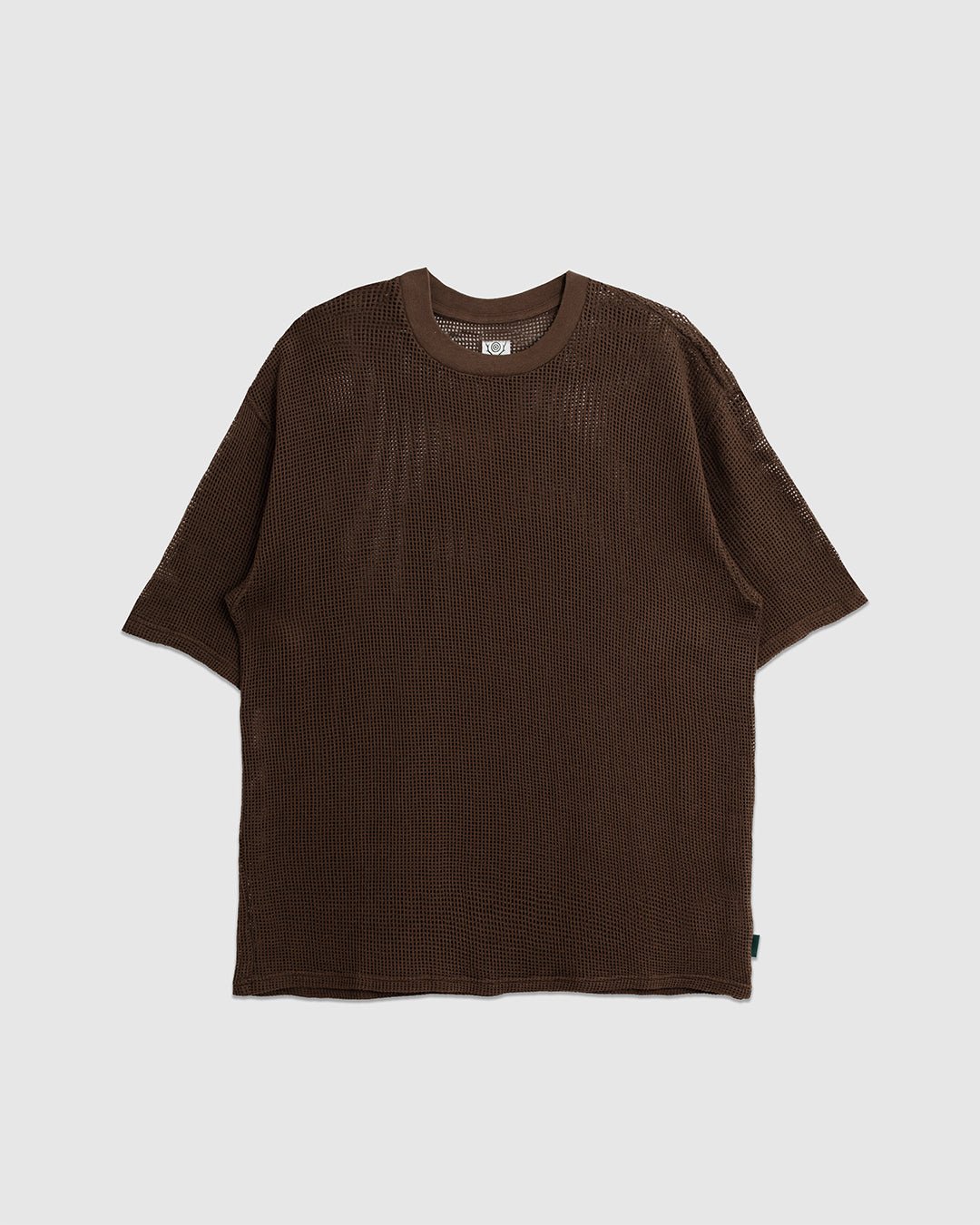 Crew Neck Tee Cotton Mesh Olive - SOUTH2 WEST8