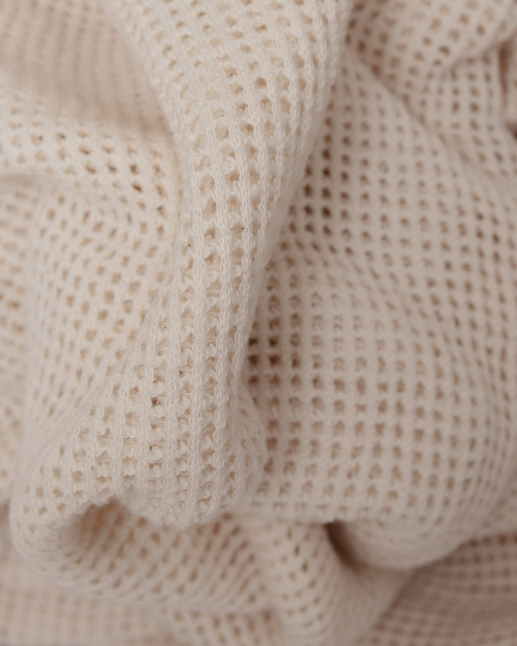 Crew Neck Tee Cotton Mesh White - SOUTH2 WEST8