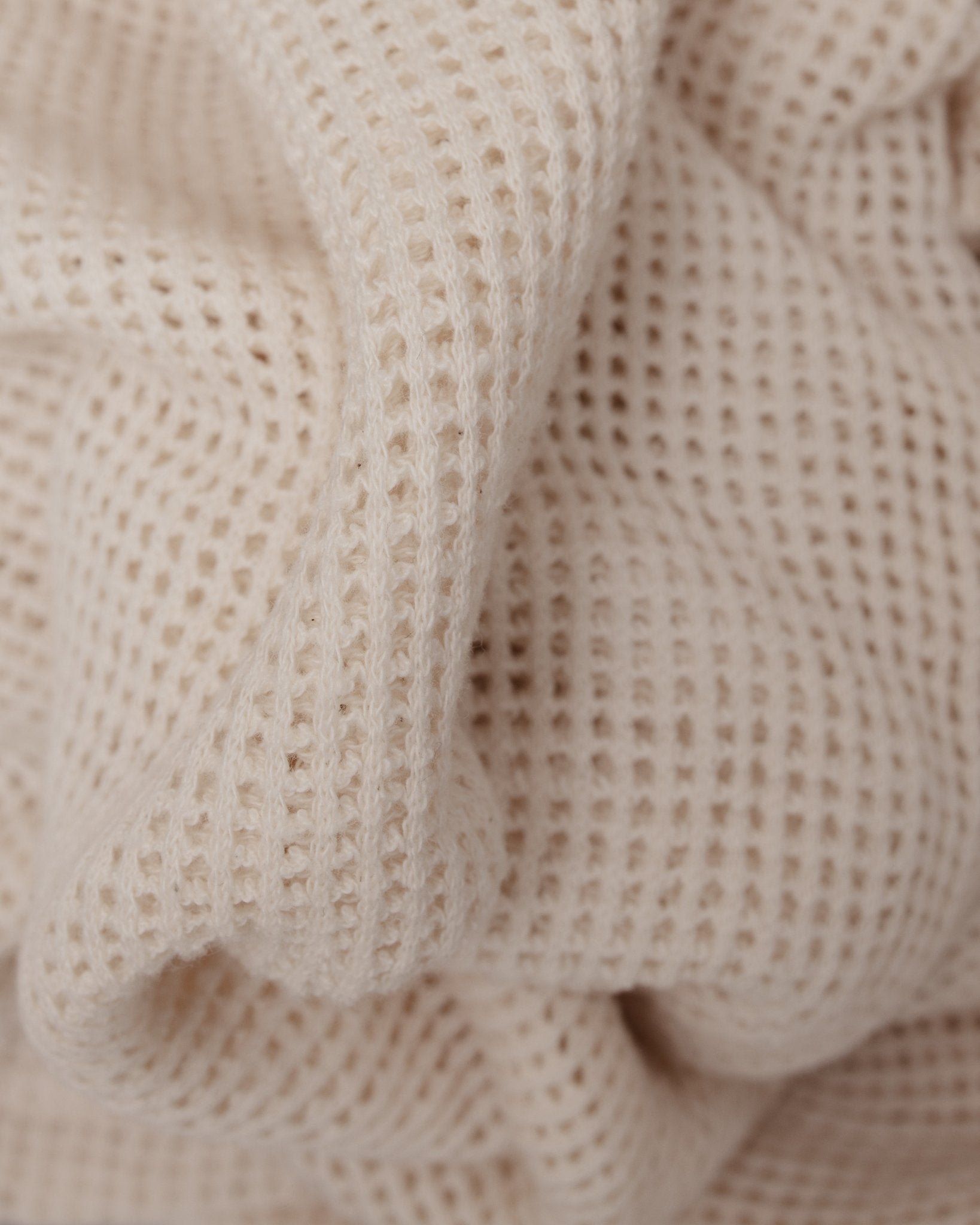 Crew Neck Tee Cotton Mesh White - SOUTH2 WEST8