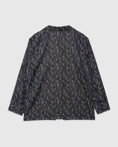 Deer Horn Camo Jacquard Pen Jacket - Olive - SOUTH2 WEST8