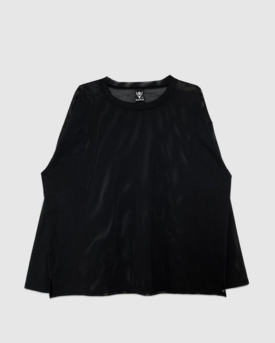 L/S Crew Neck Shirt Knit Mesh Black - SOUTH2 WEST8