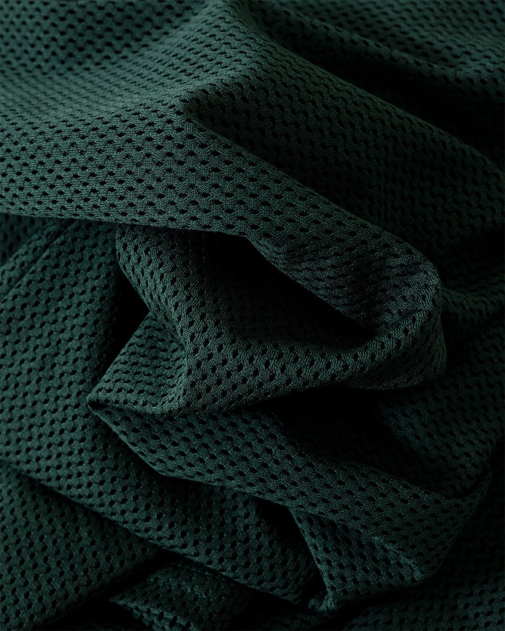 L/S Crew Neck Shirt Knit Mesh Dark Green - SOUTH2 WEST8