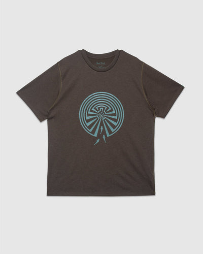 Maze Crew Neck T-Shirt - Olive - SOUTH2 WEST8