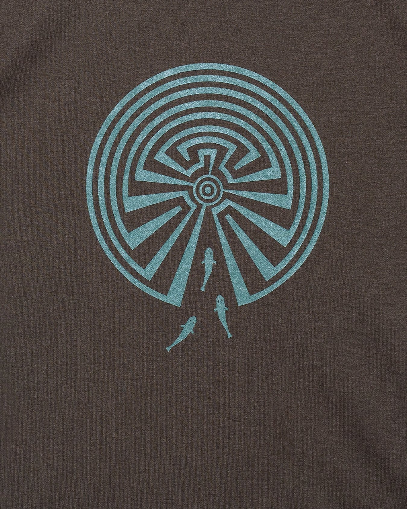 Maze Crew Neck T-Shirt - Olive - SOUTH2 WEST8