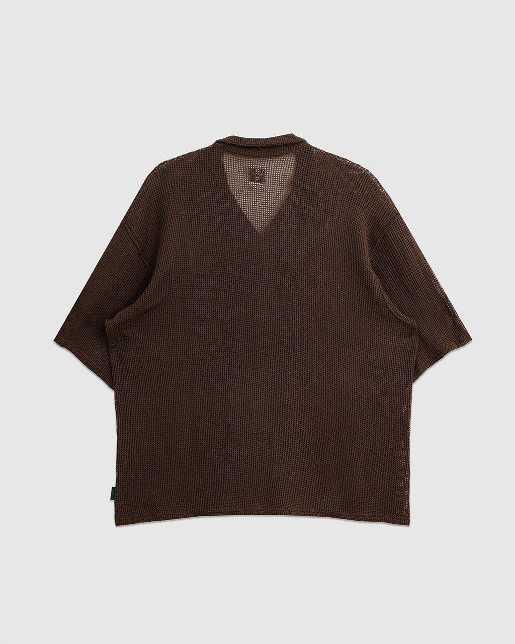 Open Collar Shirt Cotton Mesh Olive - SOUTH2 WEST8
