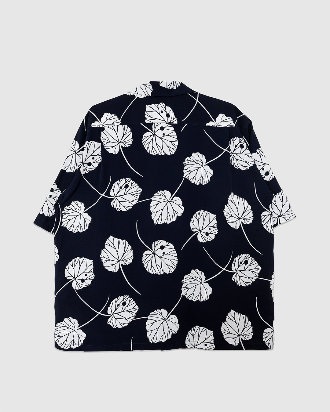 Open Collar Shirt Leaf Navy - SOUTH2 WEST8