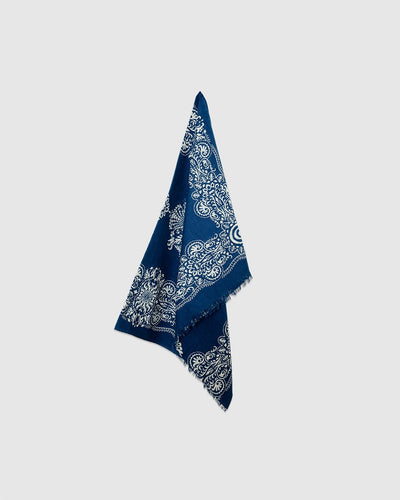 South2 West8 Stole Cotton Gauze Navy - SOUTH2 WEST8