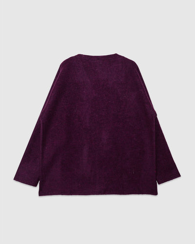 S.S. V Neck Cardigan Purple - SOUTH2 WEST8