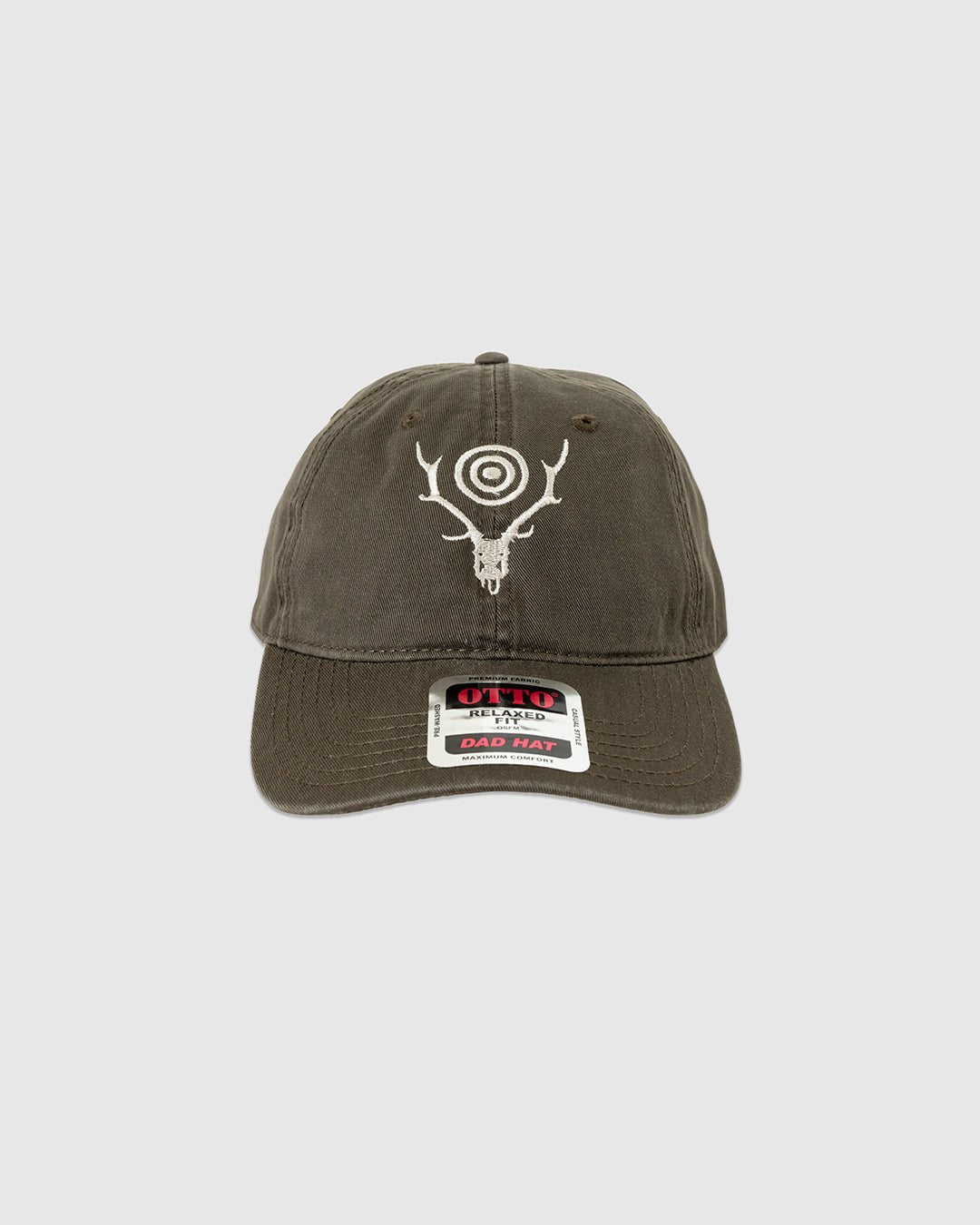 Strap Back Cap - S&T Emb Dark Olive - SOUTH2 WEST8