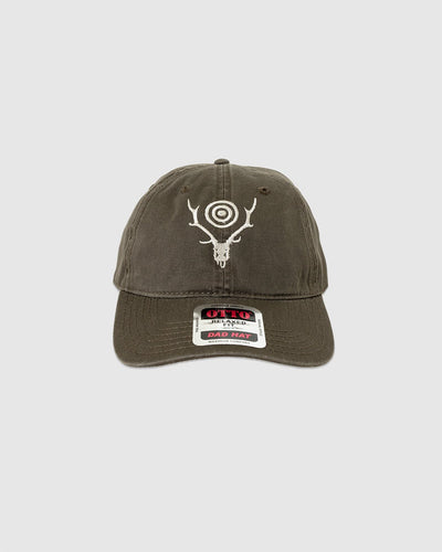 Strap Back Cap - S&T Emb Dark Olive - SOUTH2 WEST8