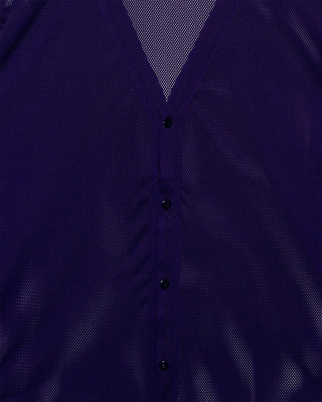 V-Neck Knit Mesh Cardigan - Purple - SOUTH2 WEST8