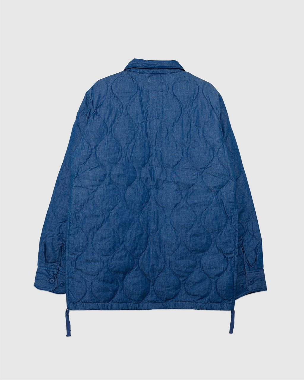 Military Down Shirt Indigo Denim - TAION