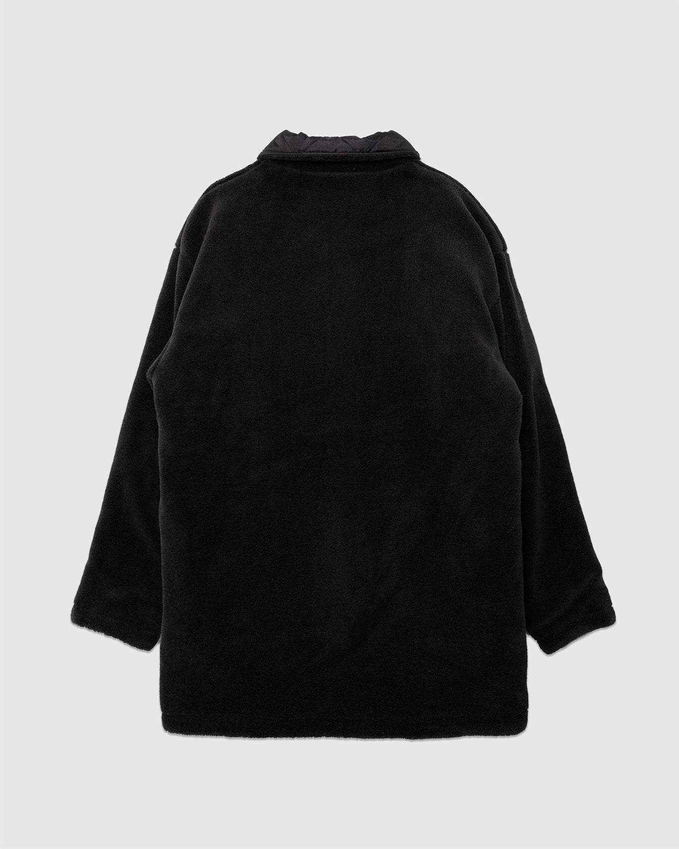 Military Reversible Down+Boa N-1 Type Jacket Black/Black - TAION