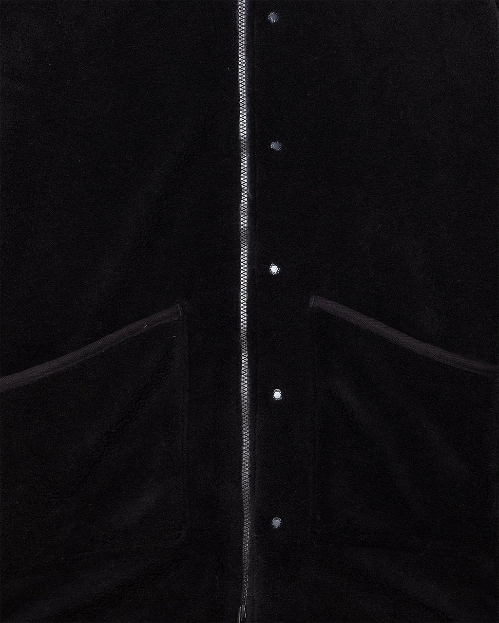 Military Reversible Down+Boa N-1 Type Jacket Black/Black - TAION