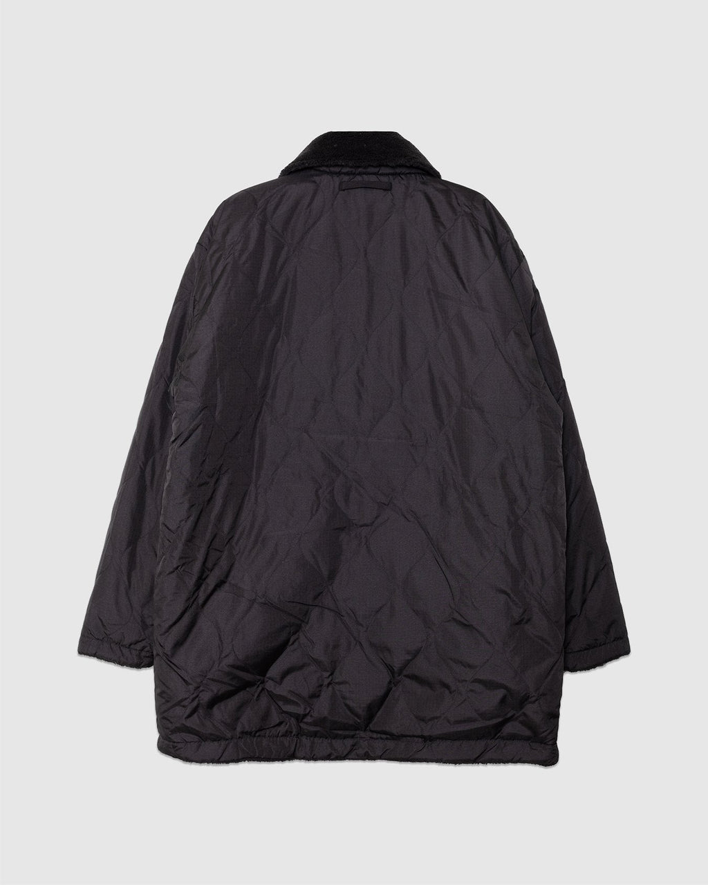 Military Reversible Down+Boa N-1 Type Jacket Black/Black - TAION