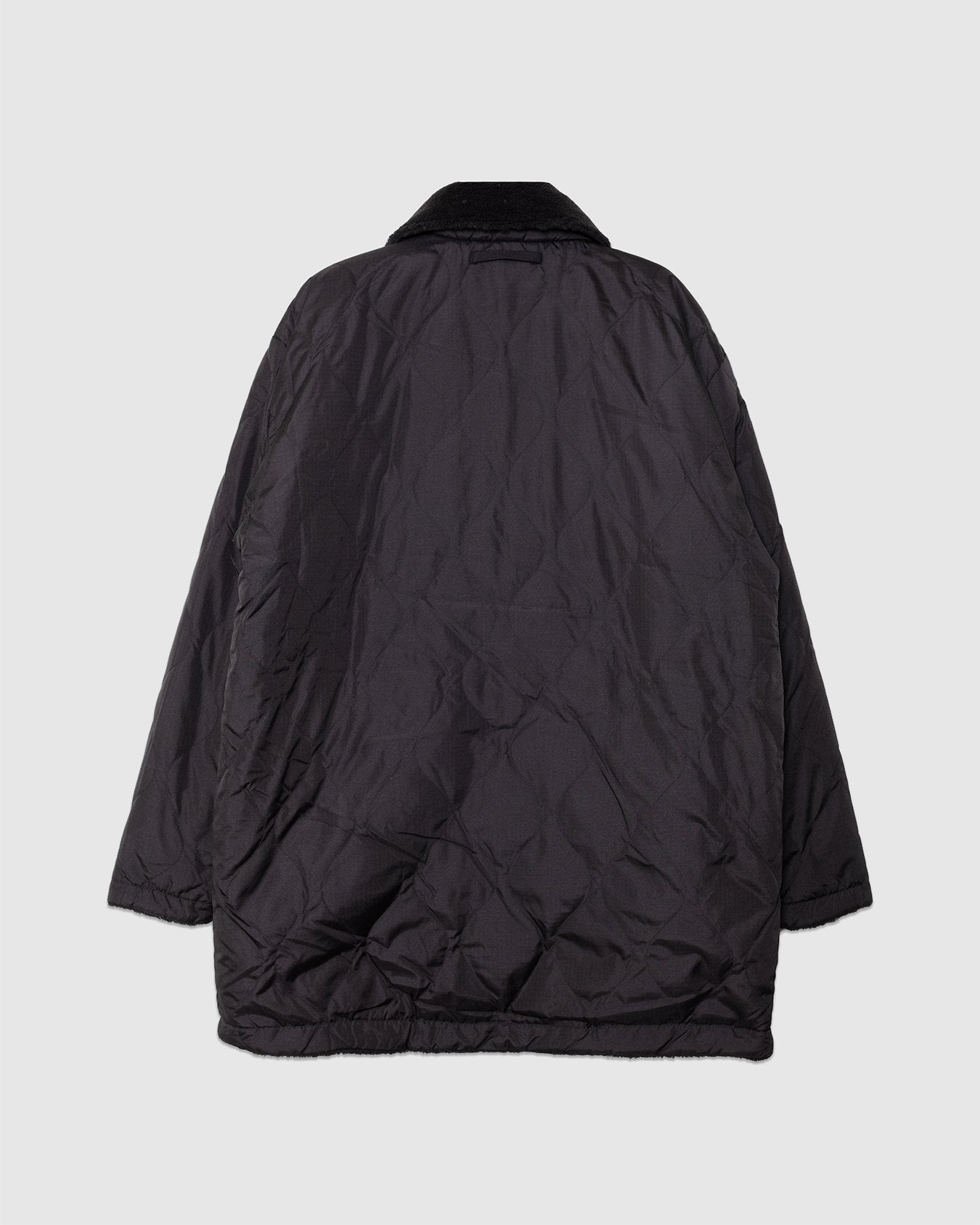 Military Reversible Down+Boa N-1 Type Jacket Black/Black - TAION