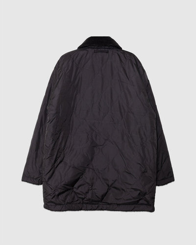 Military Reversible Down+Boa N-1 Type Jacket Black/Black - TAION