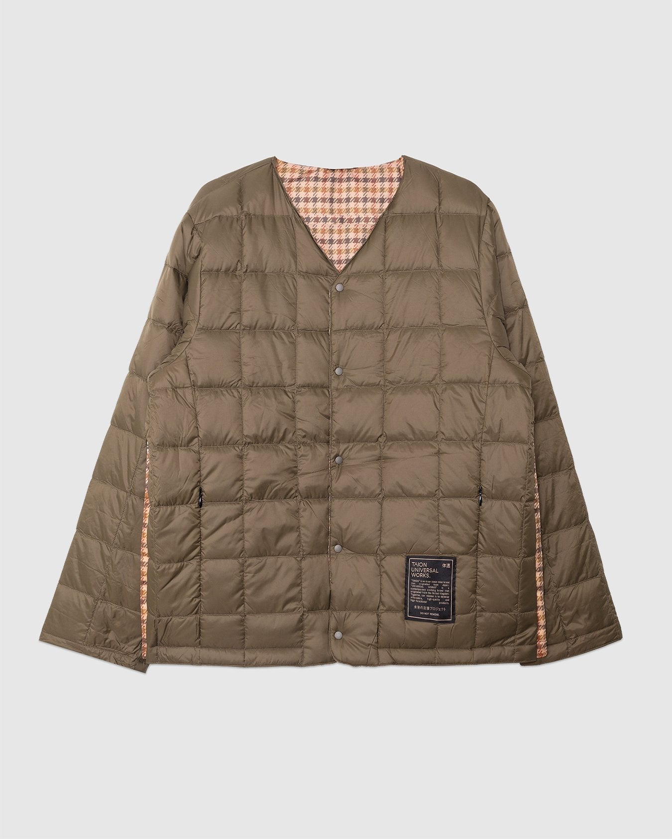 UW x Taion Reversible Military Liner Jacket Dark Olive - TAION