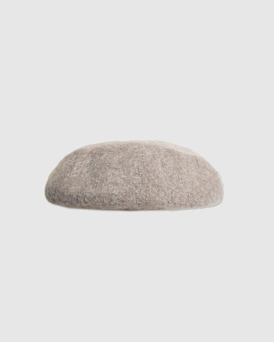 Mohair Mix Beret Off White - THE H.W. DOG & CO.