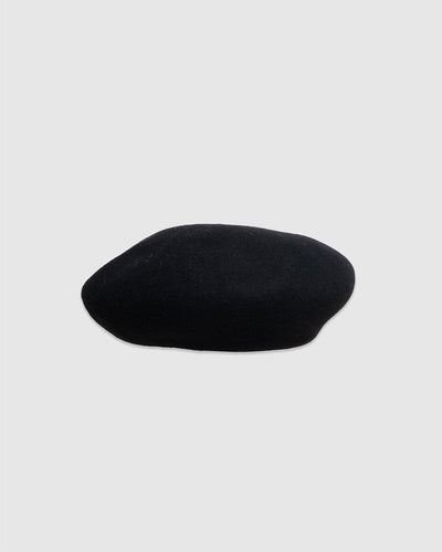 Wool Beret Black - THE H.W. DOG & CO.