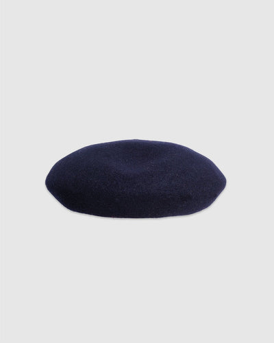 Wool Beret Navy - THE H.W. DOG & CO.