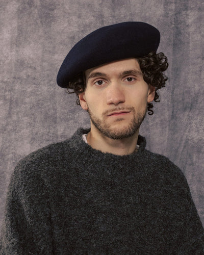 Wool Beret Navy - THE H.W. DOG & CO.
