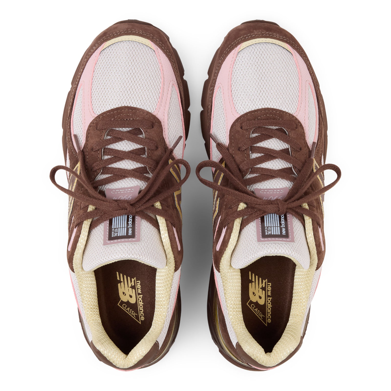 MADE in USA 990v4 Pumpernickel/Pink Chalk/Alabaster