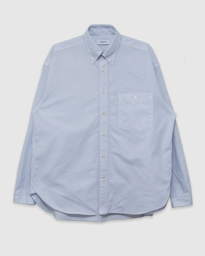 LS Baggy Shirt Washed Oxford Sky - UNFEIGNED