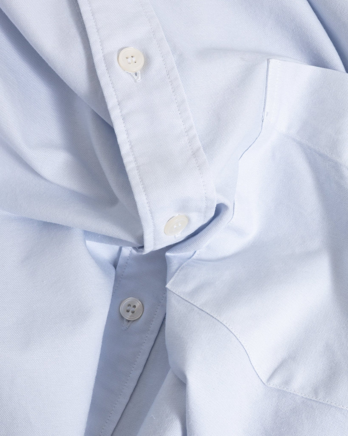 LS Baggy Shirt Washed Oxford Sky - UNFEIGNED