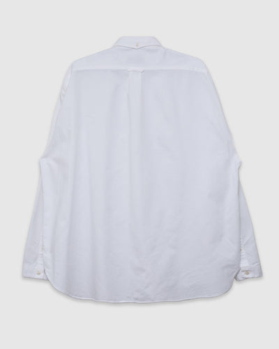 LS Baggy Shirt Washed Oxford White - UNFEIGNED