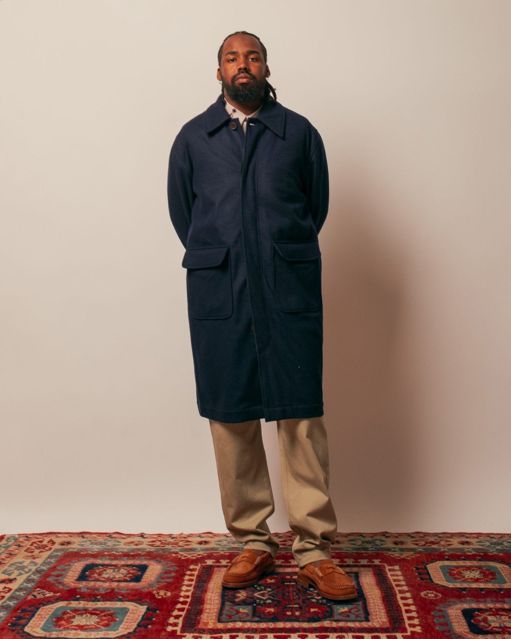 Account Coat Melton Navy - UNIVERSAL WORKS