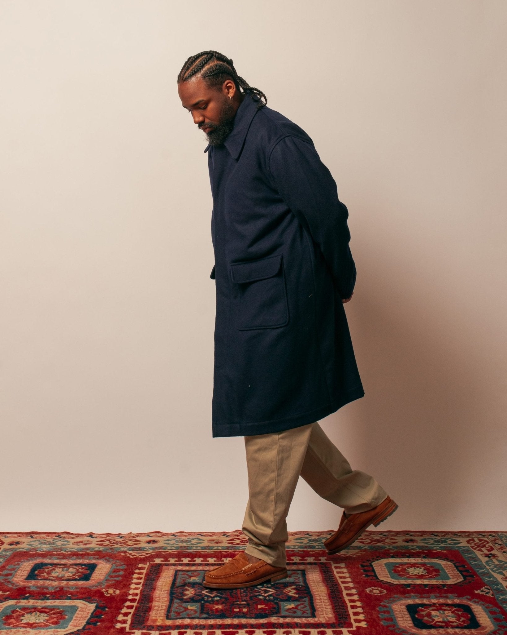 Account Coat Melton Navy - UNIVERSAL WORKS