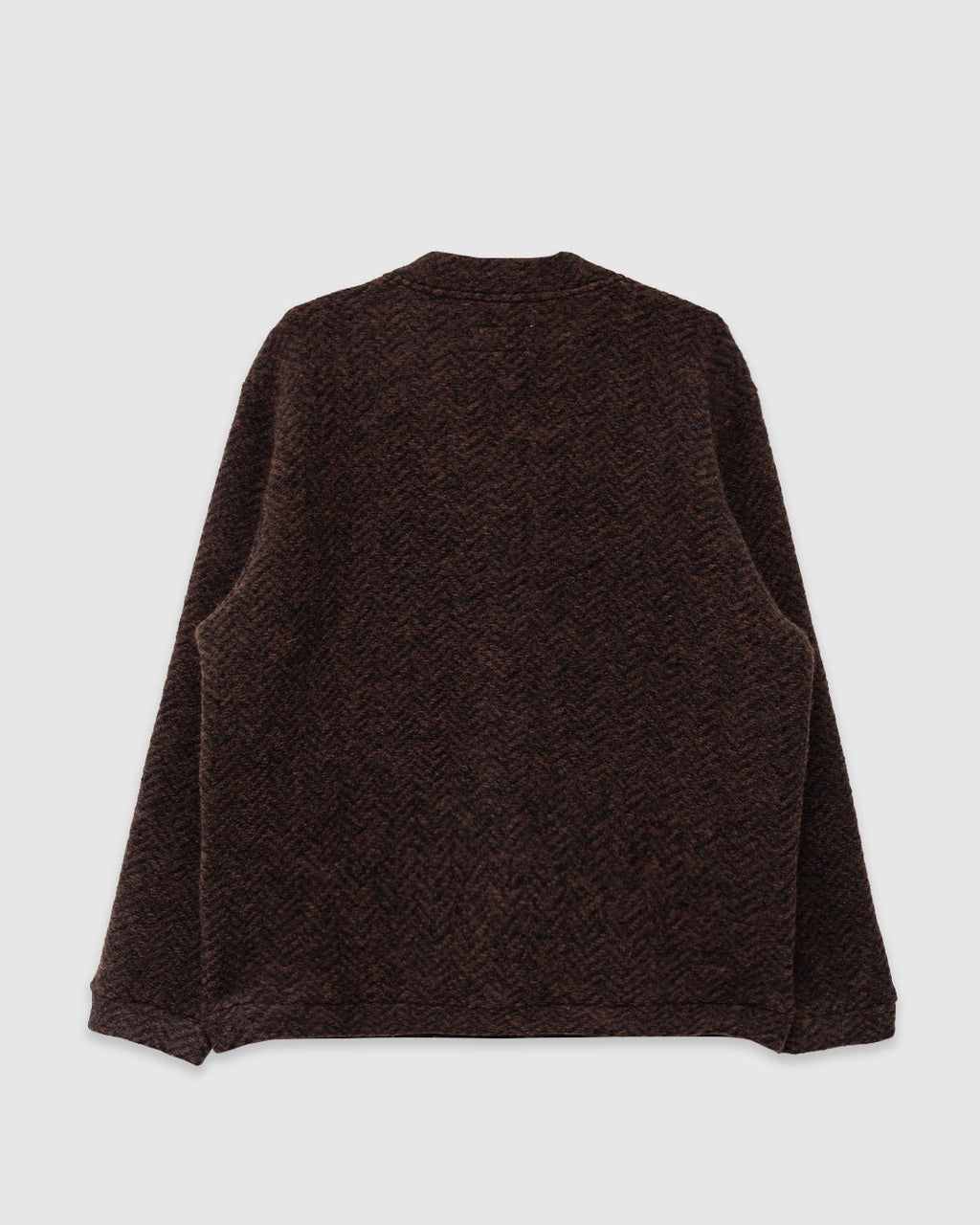 Advance Cardigan Raven Fleece Brown - UNIVERSAL WORKS