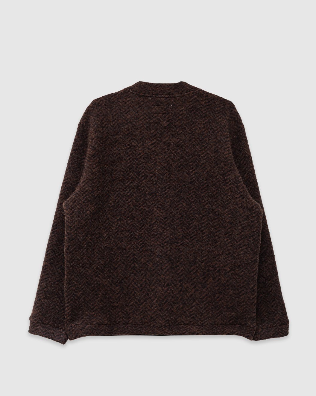 Advance Cardigan Raven Fleece Brown - UNIVERSAL WORKS