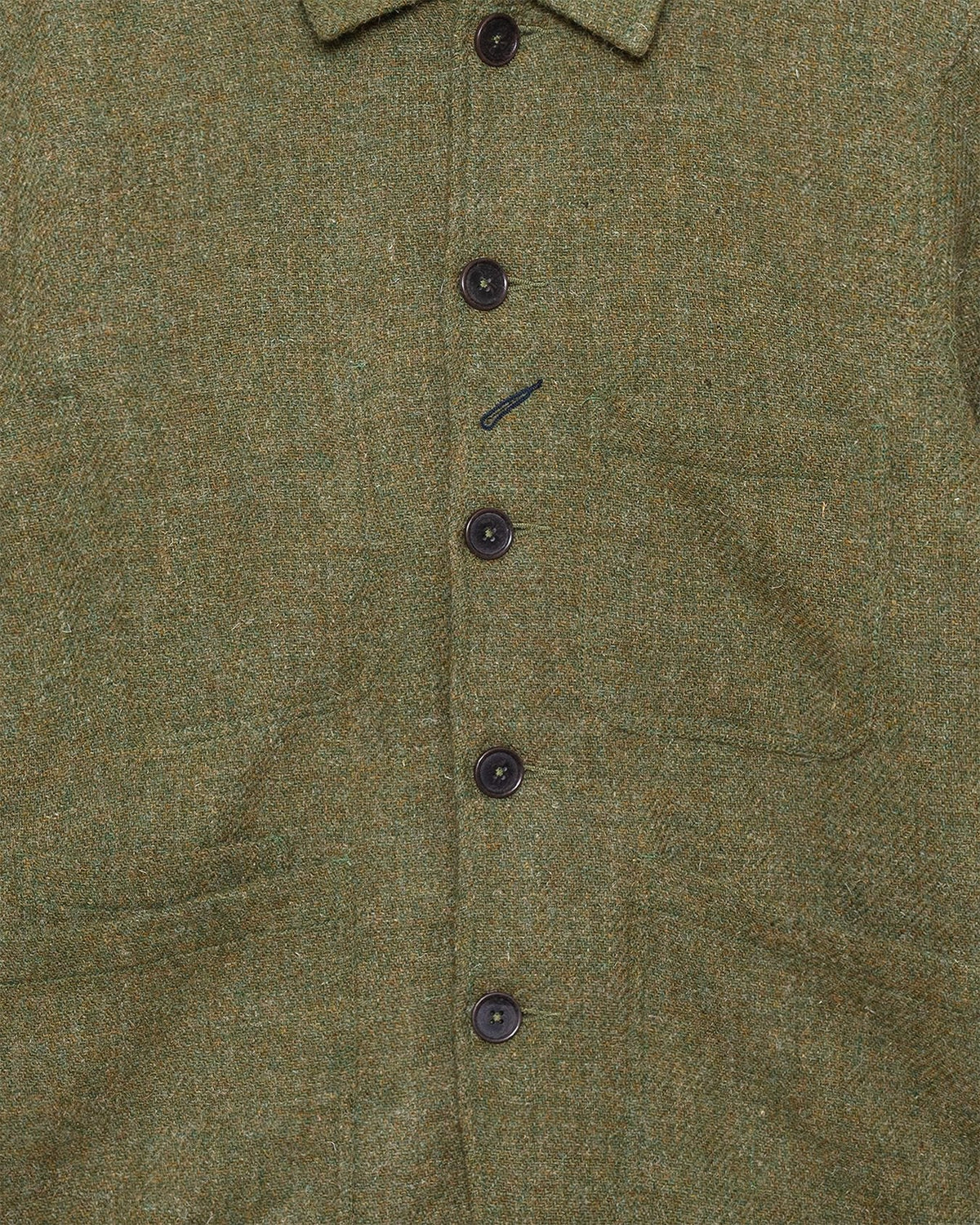 Bakers C Jacket Green Harris Tweed Plaid - UNIVERSAL WORKS