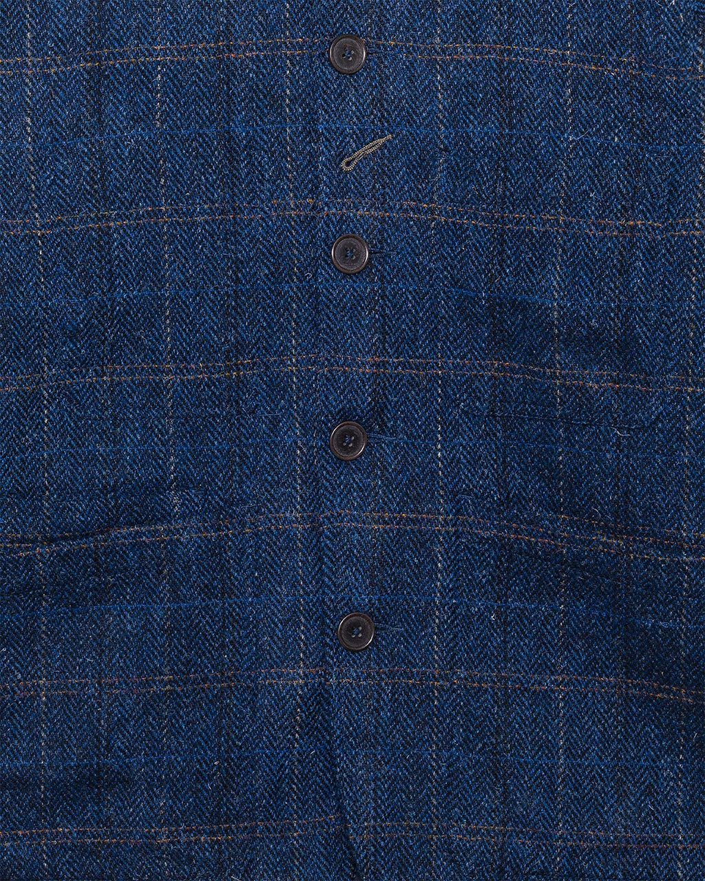 Bakers C Jacket Navy Harris Tweed Plaid - UNIVERSAL WORKS