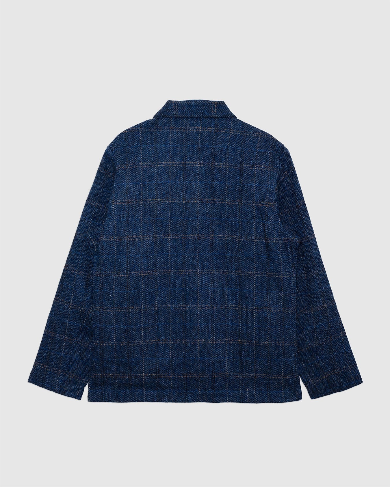 Bakers C Jacket Navy Harris Tweed Plaid - UNIVERSAL WORKS