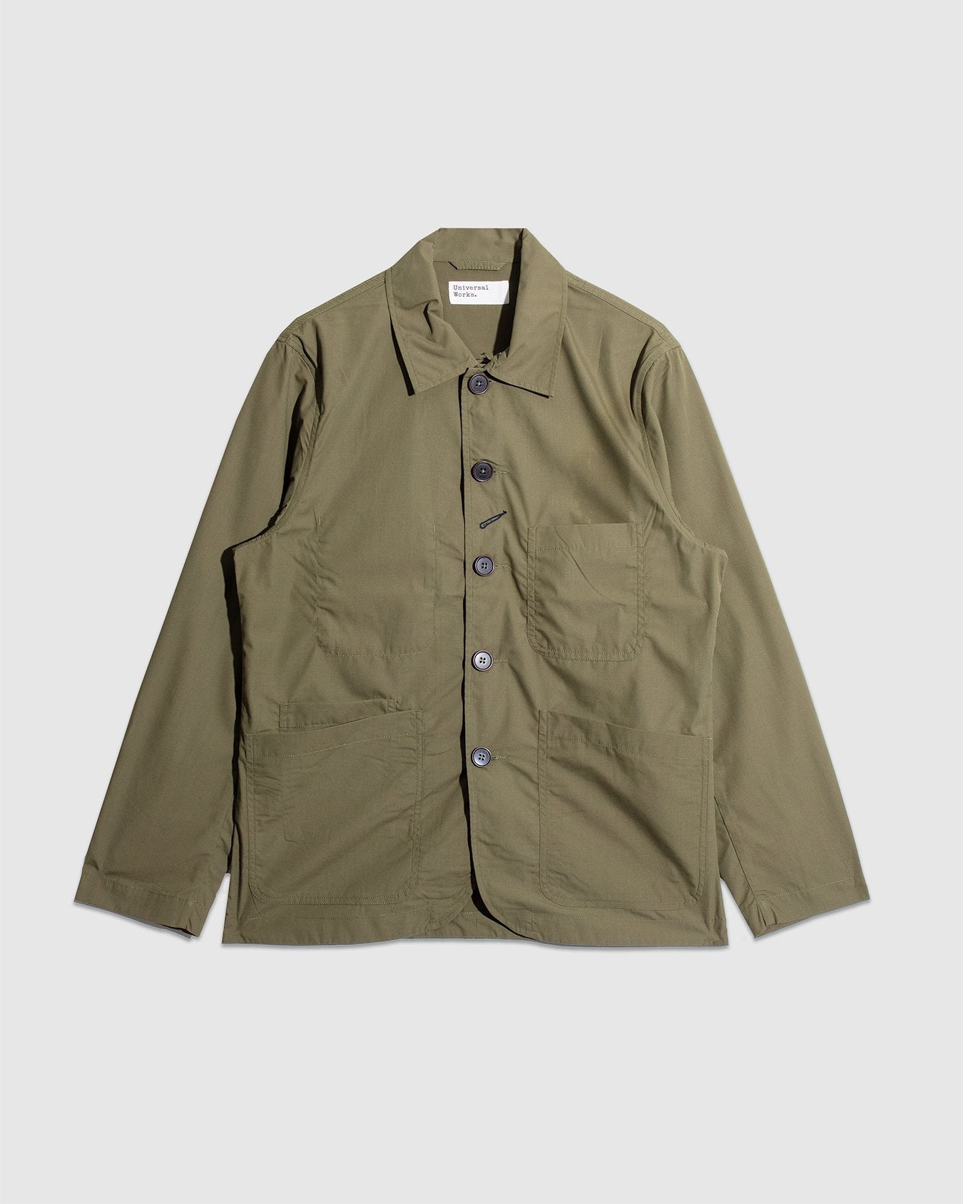 Bakers C Jacket Recycled Poly Tech - Olive - UNIVERSAL WORKS