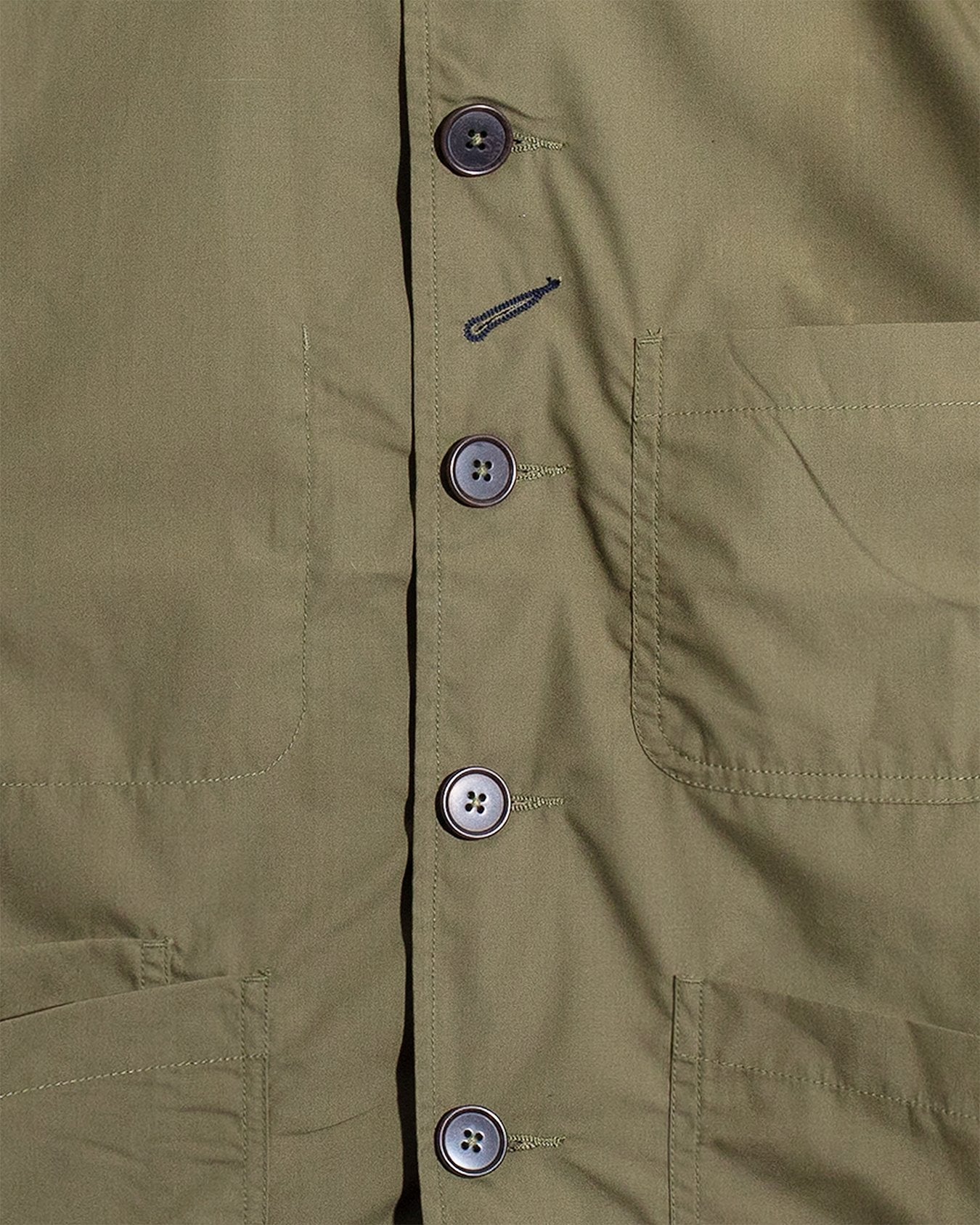 Bakers C Jacket Recycled Poly Tech - Olive - UNIVERSAL WORKS