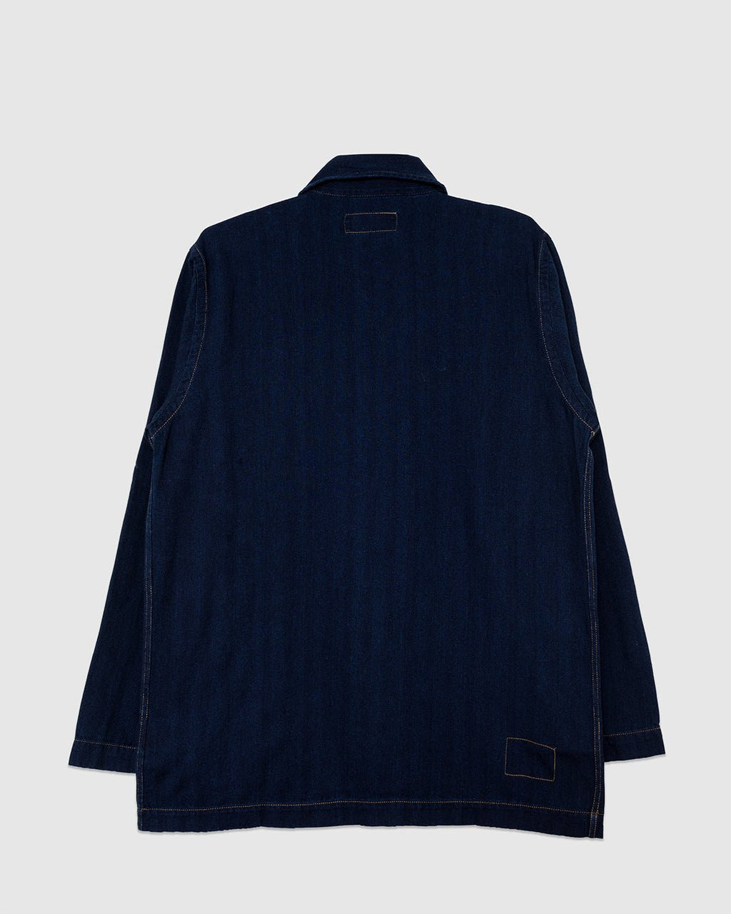 Bakers Overshirt Herringbone Indigo - UNIVERSAL WORKS