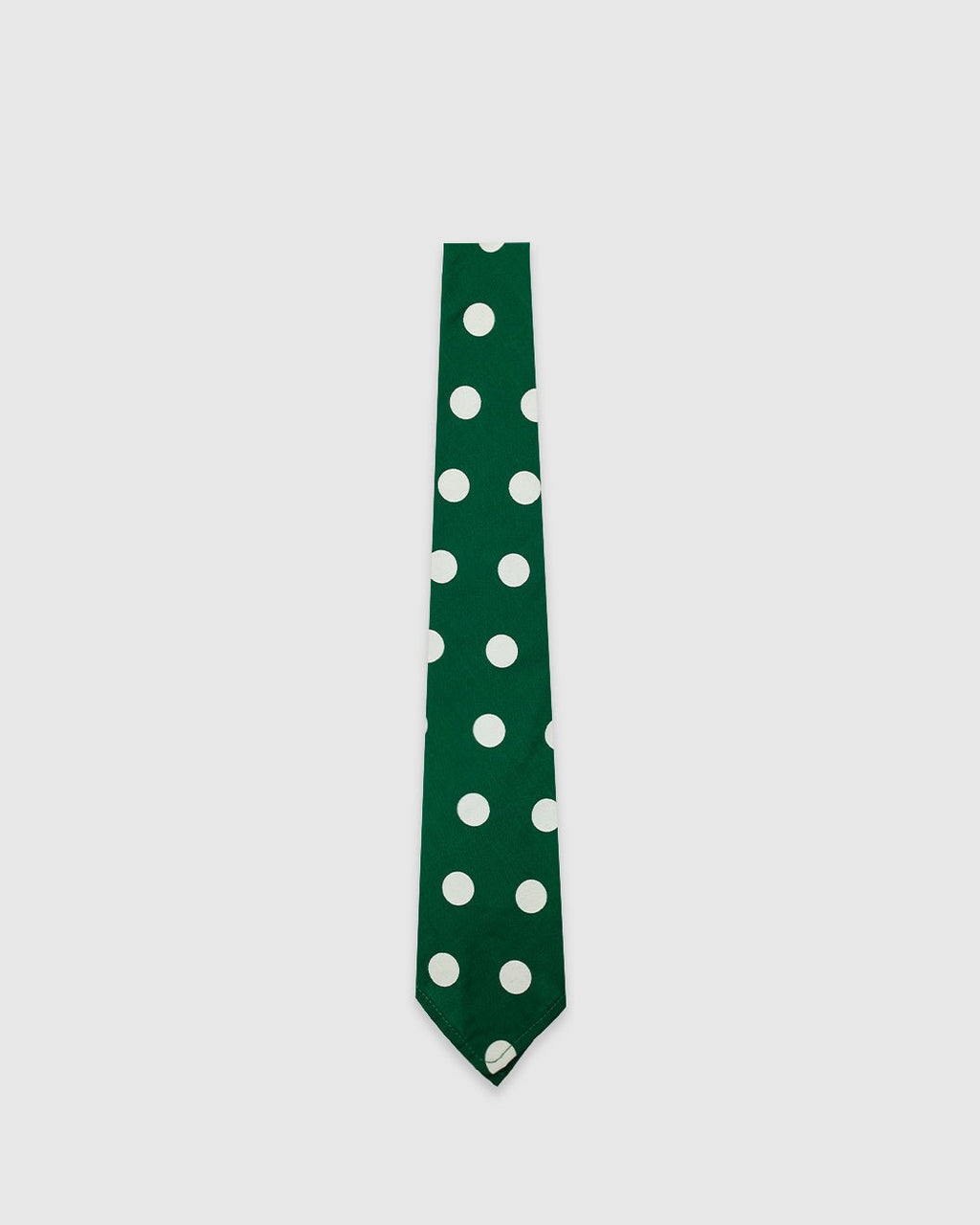 Bold Dot Print Tie Forest Green - UNIVERSAL WORKS